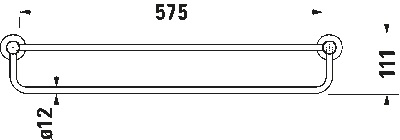 D-Code Полочка для полотенец. Крепление на стене 6