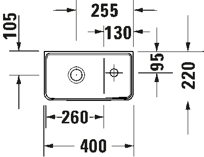 D-Neo Умывальник для рук без перелива 7
