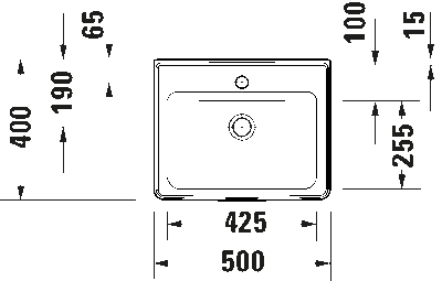 D-Neo Умывальник с переливом 7