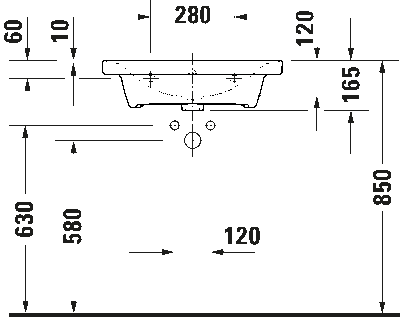 D-Neo Умывальник 8