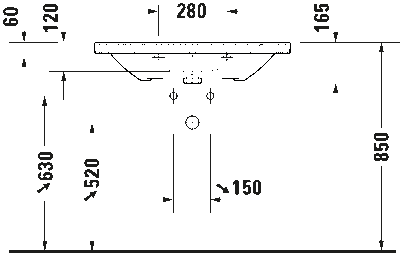 D-Neo Умывальник 15