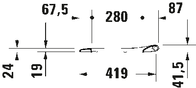 D-Neo Сиденье для унитаз петли: нерж. Сталь 15
