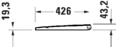 D-Neo Сиденье для унитаз петли: нерж. Сталь 16