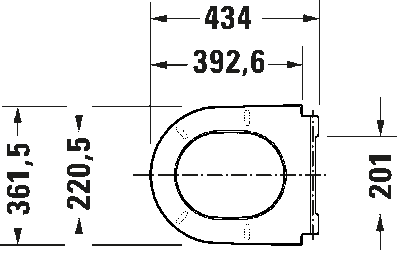 D-Neo Сиденье для унитаз петли: нерж. Сталь 17