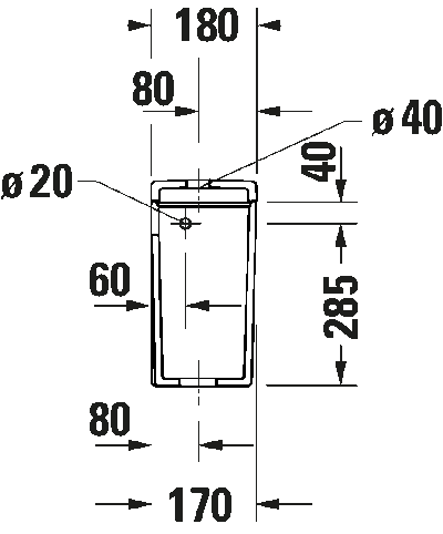 D-Neo Бачок с механизмом двойного смыва 8