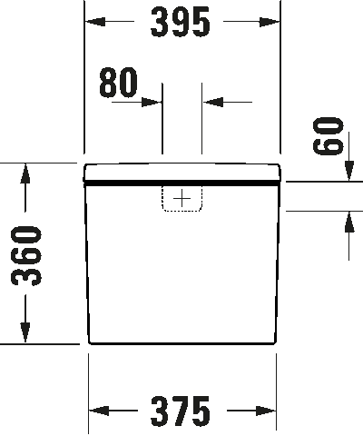 D-Neo Бачок с механизмом двойного смыва 10