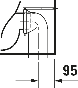 D-Neo Унитаз напольный Duravit Rimless 14