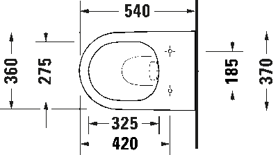 D-Neo Унитаз подвесной Duravit Rimless®без смывного края 13