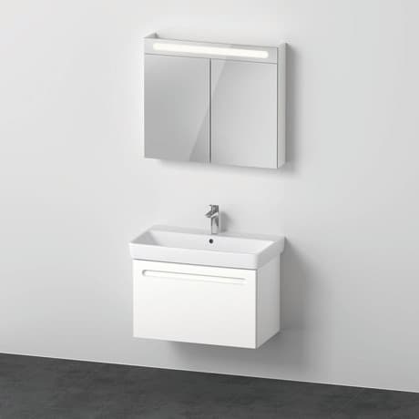 Duravit No.1 Мебельная раковина с тумбой и зеркальным шкафом