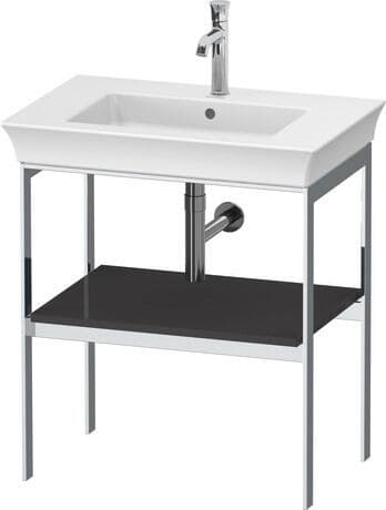 Металлическая консоль на полу