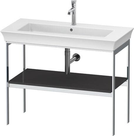 Металлическая консоль на полу