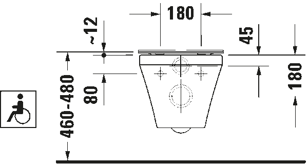 Настенный унитаз Duravit Rimless® — изображение 7