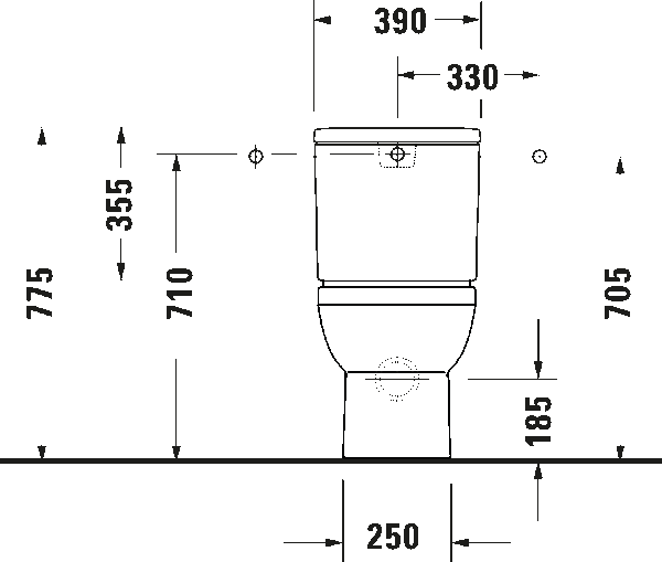 Унитаз-компакт Duravit Rimless® — изображение 11