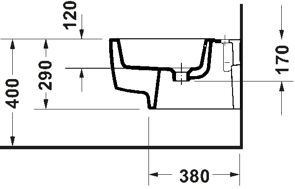 Подвесное биде Balcoon 370x540 мм — изображение 6