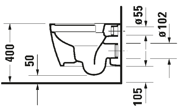 Навесной унитаз Duravit Rimless® Compact. — изображение 19