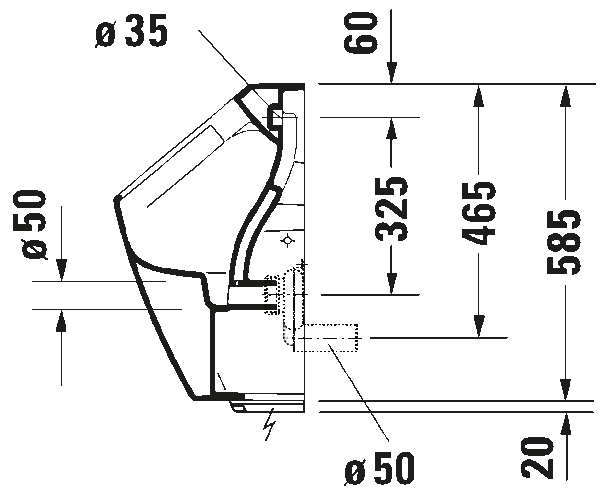 Писсуар Duravit Rimless® — изображение 6