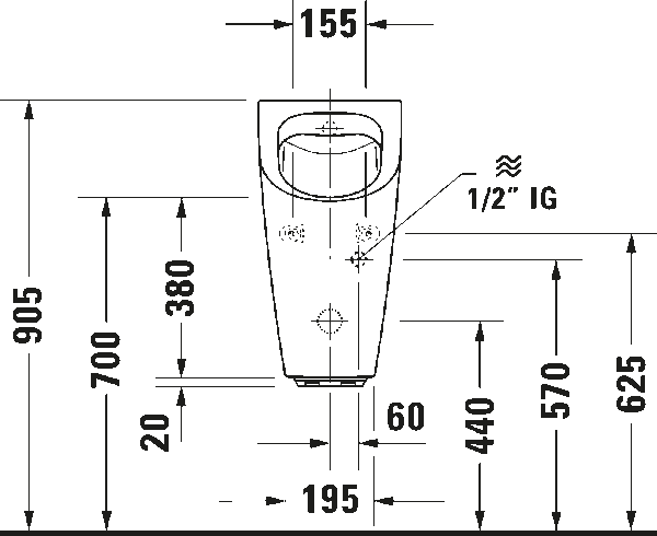 Писсуар Duravit Rimless® — изображение 8